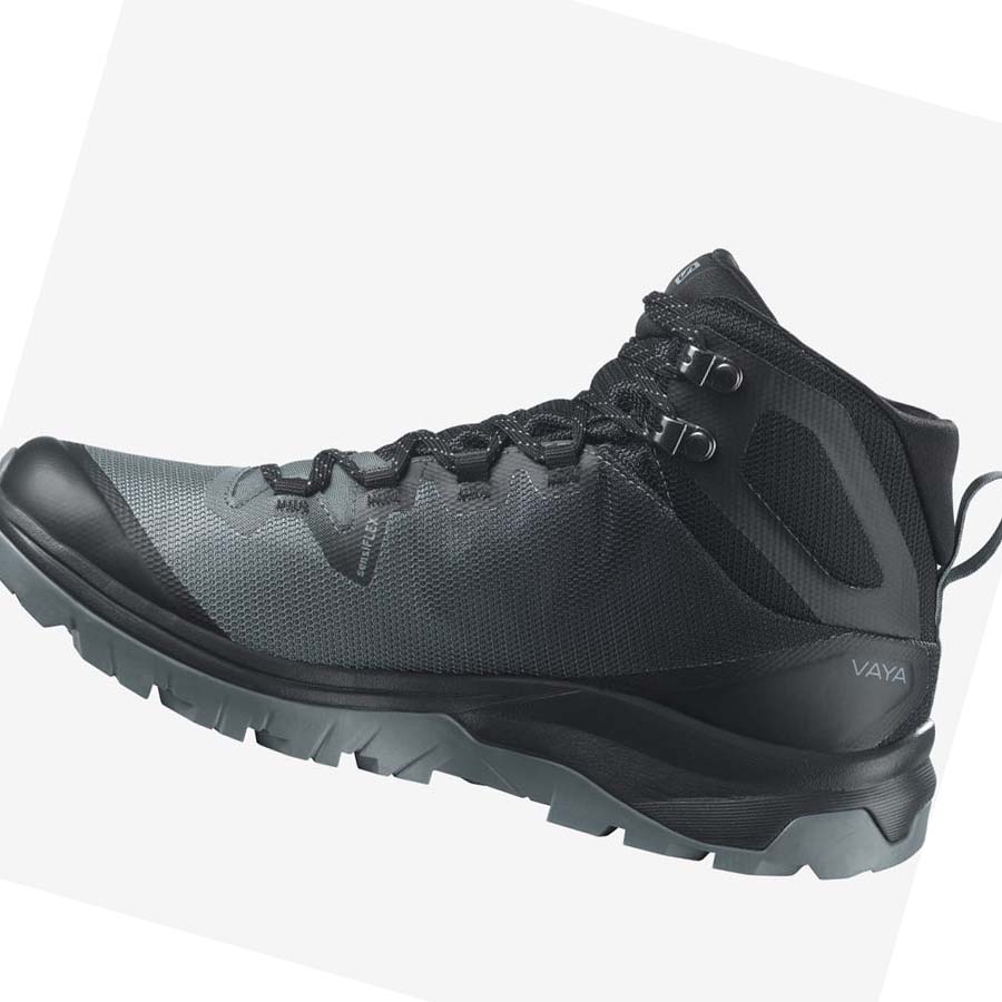 Salomon WoVAYA MID GORE-TEX Kadın Yürüyüş Ayakkabısı Siyah | TR 2802LIS